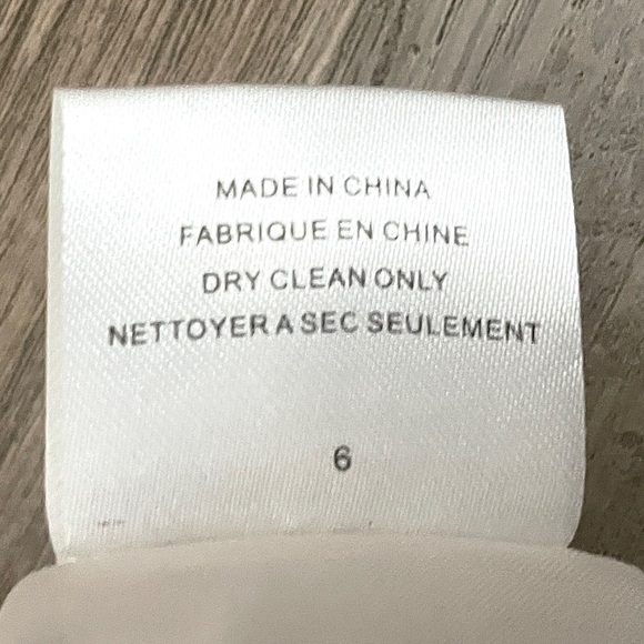 Sachin + Babi Beige Sheath Dress 6 Snake Print Leather Trim Crisscross Pleated - Picture 10 of 10